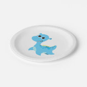Cute Blue Nessie Papieren Bordje (Gekanteld)