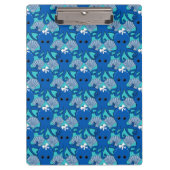 Cute Blue Octopus Clipboard Klembord (Voorkant)