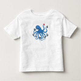 Cute Blue Octopus Friend with Heart Ocean Scuba  Kinder Shirts