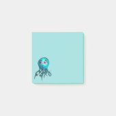 Cute Blue Octopus - Kawaii Cartoon Animal Zee Post-it® Notes (Voorkant)