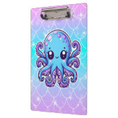 Cute blue octopus klembord (Links)