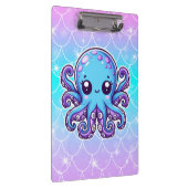 Cute blue octopus klembord (Rechts)