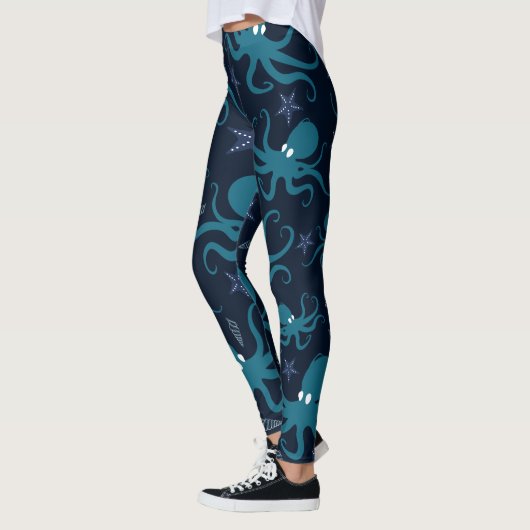 Cute Blue Octopus Leggings (Links)