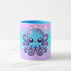 Cute blue octopus mok