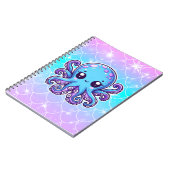 Cute blue octopus notitieboek (Linkerzijde)