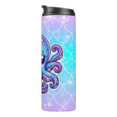 Cute blue octopus thermosbeker (Geroteerd rechts)