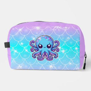 Cute blue octopus toilettasje