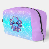 Cute blue octopus toilettasje (Rechterhoek)
