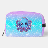 Cute blue octopus toilettasje (Achterkant)