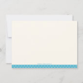 Cute Blue Owl Boy Baby shower Bedankt kaarten (Achterkant)