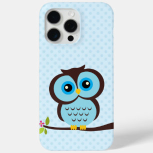 Cute Blue Owl iPhone 15 Pro Max Hoesje