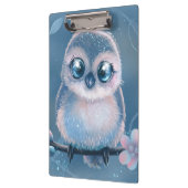Cute Blue Owl Clipboard Klembord (Links)