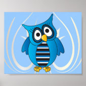 Cute Blue Owl is al vertaald. Poster (Voorkant)