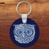 Cute blue owl sleutelhanger (Voorkant)