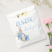 Cute Blue Peter Rabbit Baby shower Bedankzakje (Gezegeld)