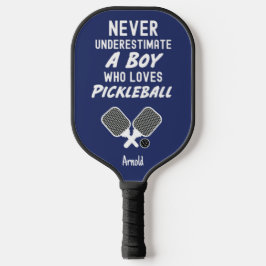Cute Blue Pickleball Boys Gifts For Kids Player Pickleball Paddle