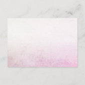 Cute Blue Pink Bird Floral Baby Shower Informatiekaartje (Achterkant)