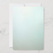 Cute Blue Pink Bird Floral Baby Shower Invitation Kaart (Achterkant)