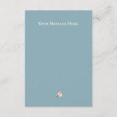 Cute Blue Pink Bunny Baby shower Hartelijk dank Bedankkaart (Achterkant)