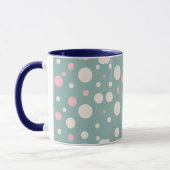 Cute Blue Polka Dot Coffee Mug Mok (Links)