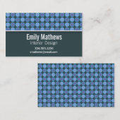 Cute Blue Polka Dot Visitekaartje (Voorkant / Achterkant)