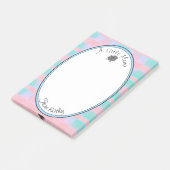 Cute Blue Pset Post-it® Notes (Schuin)