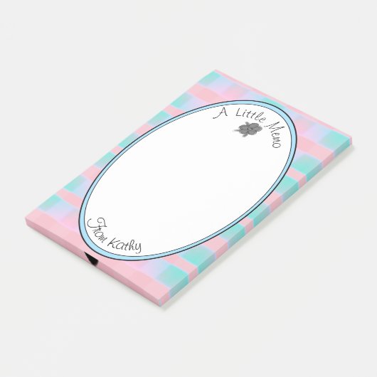 Cute Blue Pset Post-it® Notes (Schuin)