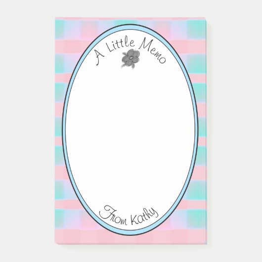 Cute Blue Pset Post-it® Notes (Voorkant)