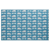 Cute Blue Racing Car Flag Pattern Kinder Stof (Fat Quarter)