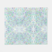 Cute Blue Rainbow Confetti Fleece Deken (Voorkant (Horizontaal))