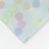 Cute Blue Rainbow Confetti Fleece Deken (Hoek)