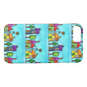 Cute Blue Real Estate Agent Case-Mate iPhone Case (Achterkant (Horizontaal))