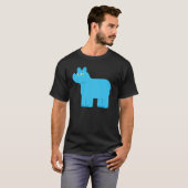 Cute Blue Rhino T-shirt (Voorkant volledig)