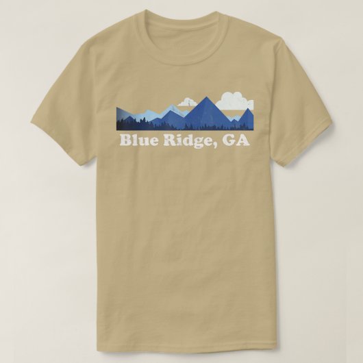 Cute Blue Ridge Georgia Mountains GA Retro Distres T-shirt (Design voorkant)