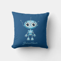 Cute Blue Robot Baby Boy Nursery Kind Room