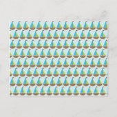 Cute Blue Sailboat Design for Boys Briefkaart (Voorkant)