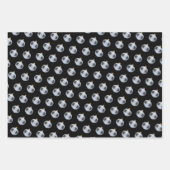 Cute Blue Santa Gnome, Ornamenten en kerstcadeaus Inpakpapier Vel (Voorkant 2)