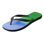Cute Blue SKY GREEN Modern Woman Teenslippers (Schuin)