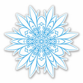 Cute Blue Snowflake Sticker