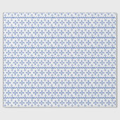 Cute Blue Snowflakes Pattern Thunder_Cove Cadeaupapier (Vlak)