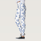 Cute Blue Snowflakes Pattern Thunder_Cove Leggings (Links)