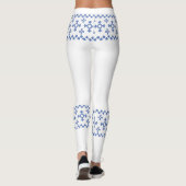 Cute Blue Snowflakes Pattern Thunder_Cove Leggings (Achterkant)
