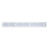 Cute Blue Snowflakes Pattern Thunder_Cove Satijnen Lint (Voorkant)