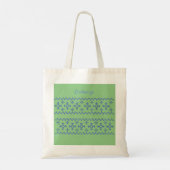 Cute Blue Snowflakes Pattern Thunder_Cove Tote Bag (Achterkant)