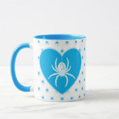 Cute Blue Spider Mok (Links)