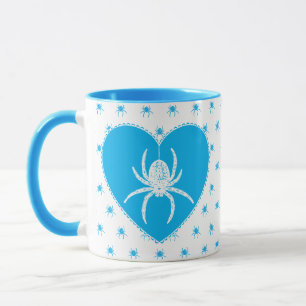 Cute Blue Spider Mok
