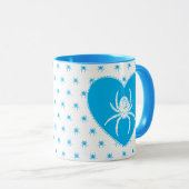 Cute Blue Spider Mok (Voorkant rechts)