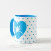 Cute Blue Spider Mok (Voorkant links)