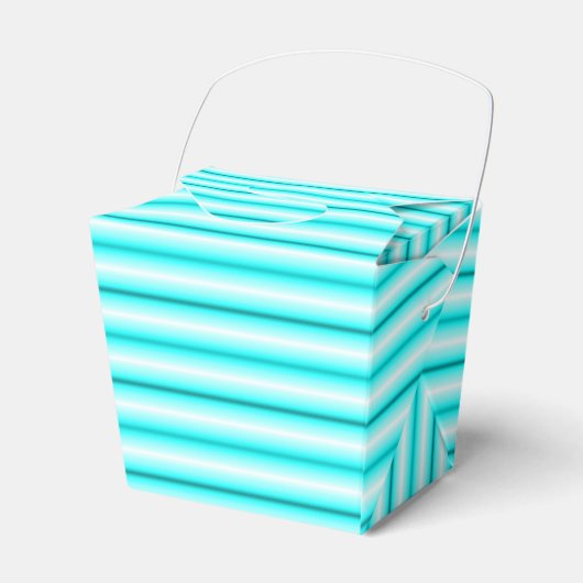 Cute Blue Stried Out Box Bedankdoosjes (Voorkant Zijde)