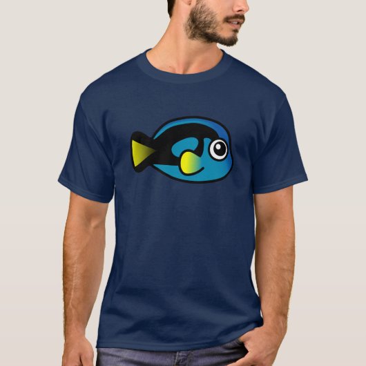 Cute Blue Tang T-shirt (Voorkant)